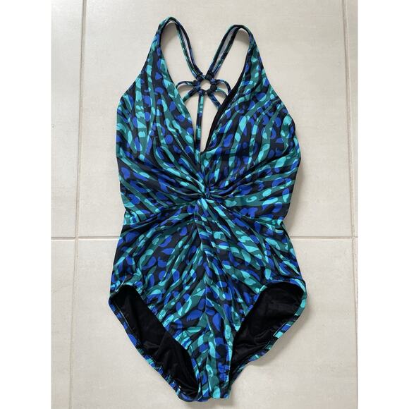 Magic Suit Swim One Piece Swimsuit Print Strappy Back Swimwear - Picture 1 of 10